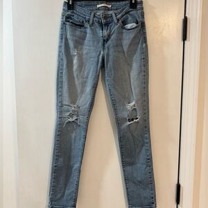 Levi’s Light Blue Distressed Women’s Jeans